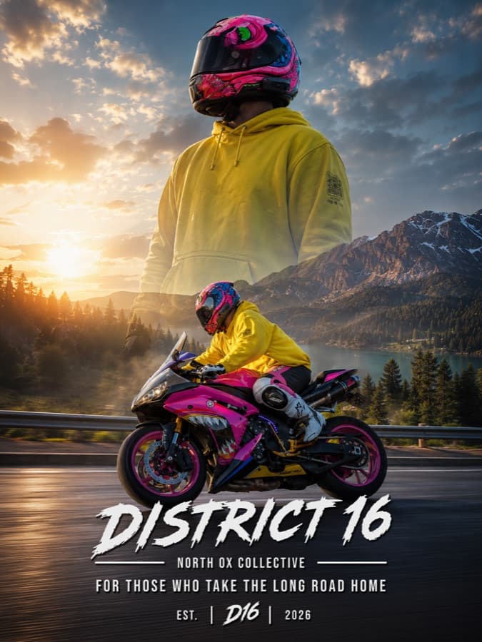 Tyler's District 16 rider poster